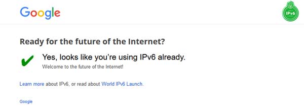 Check if you have IPv6