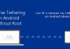how to reverse tethering on android