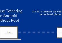 how to reverse tethering on android