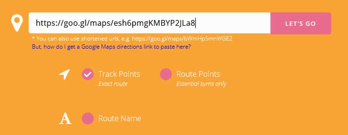 Convert your route data into GPX file