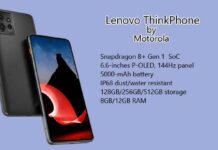 ThinkPhone specifications and features