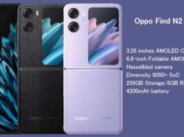 Oppo-Find-N2-Flip phone specifications and features