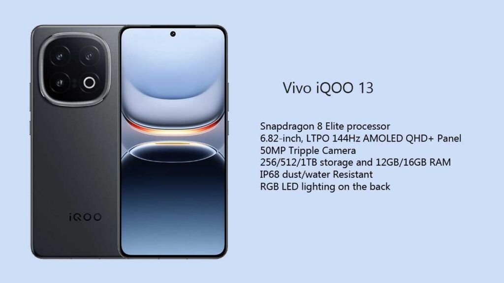 Vivo iQOO 13 specs, features and wallpapers download