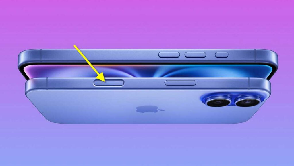 iPhone 16 with Camera Control button