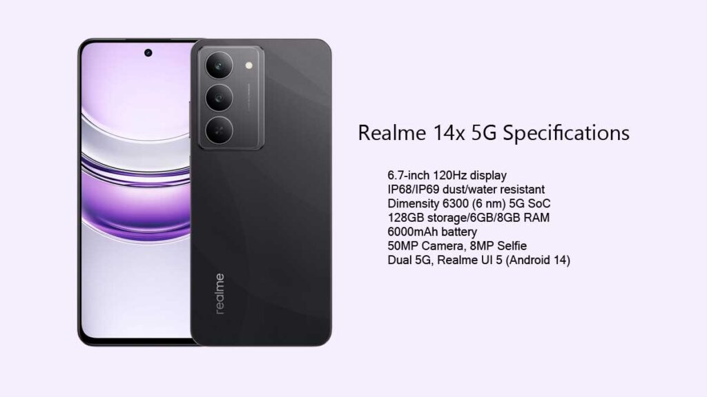 Realme 14x 5G specs