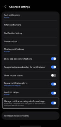 How to Change Notification Sound by App on Galaxy S25 Ultra - Techtrickz