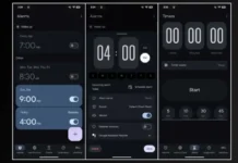 Expressive Design Google Clock App
