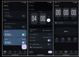 Expressive Design Google Clock App