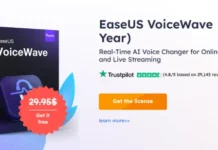 Get EaseUS VoiceWave AI Voice Changer 1-Year License