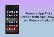Remove App Picks Section from App Drawer on Motorola Hello UI