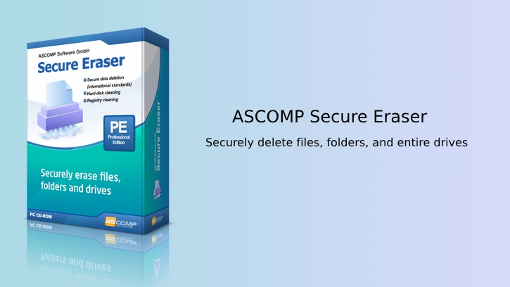 ASCOMP Secure Eraser box shot