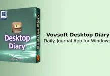 Vovsoft Desktop Diary_ Daily Journal App for Windows