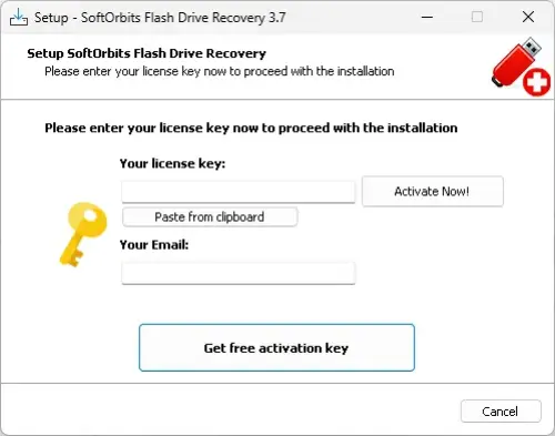 Free License for SoftOrbit Flash Drive Recovery
