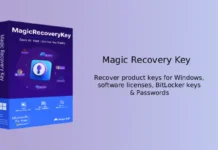 Magic Recovery Key Free 1-Year License: Recover Product Keys, Licenses & Passwords Magic Recovery Key box