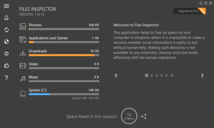 Files Inspector Pro UI