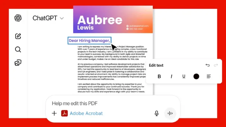 Adobe Acrobat Free in ChatGPT