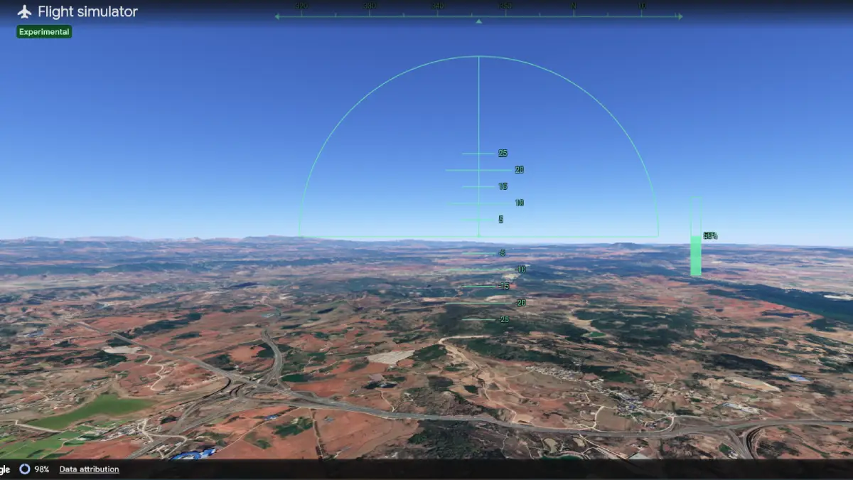 Google Earth Flight Simulator