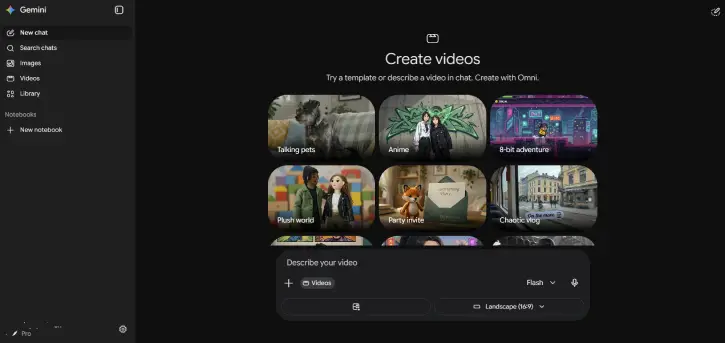 Google Gemini Omni-Plain text to video